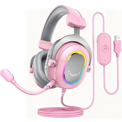 FIFINE USB Headset mit Mikrofon Gaming Headphone für PC PS4 PS5 Surround Sound