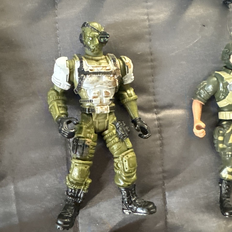 Lanard CORPS Military Soldier Action Figure Lot of 4 Vintage Toys AS IS