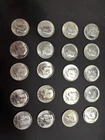 Full Roll of 20 1965 SMS Kennedy Half Dollars 40% Silver $10 Face