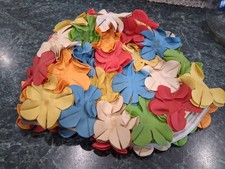 Vtg 1960s 3D Flower Petal Swim Cap Colorful Rubber Bathing Hat Mid Century Retro