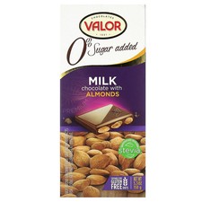 Chocolates, Milk Chocolate with Almonds, 0 Sugar Added, 5.3 oz 150 g 