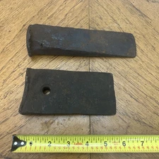 2 VTG FIREWOOD FIRE WOOD LOG SPLITTING STEEL WEDGE MAUL IRON TOOL LUMBERJACK 5