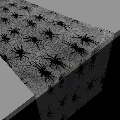 3m Spinnen Tischläufer für Karneval Party, Halloween Tischdecke Tischdeko Spinne