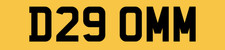 DOM'S 2 DIGIT RARE CAR REG NUMBER PLATE D29 OMM Dom Dominic Dominique Dom Domm