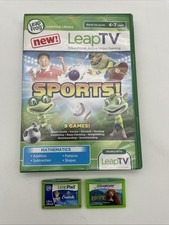 LeapFrog LeapTV Video Games 3 Lot Of Three - Cinderella, Brave, Sports