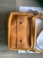 crazy horse handcrafted leather crossbody bag