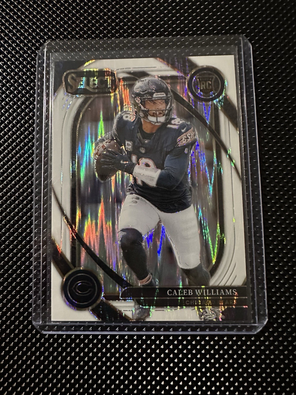 2024 Panini Select - Club Level Caleb Williams #216 White Shock Prizm /199 (RC)