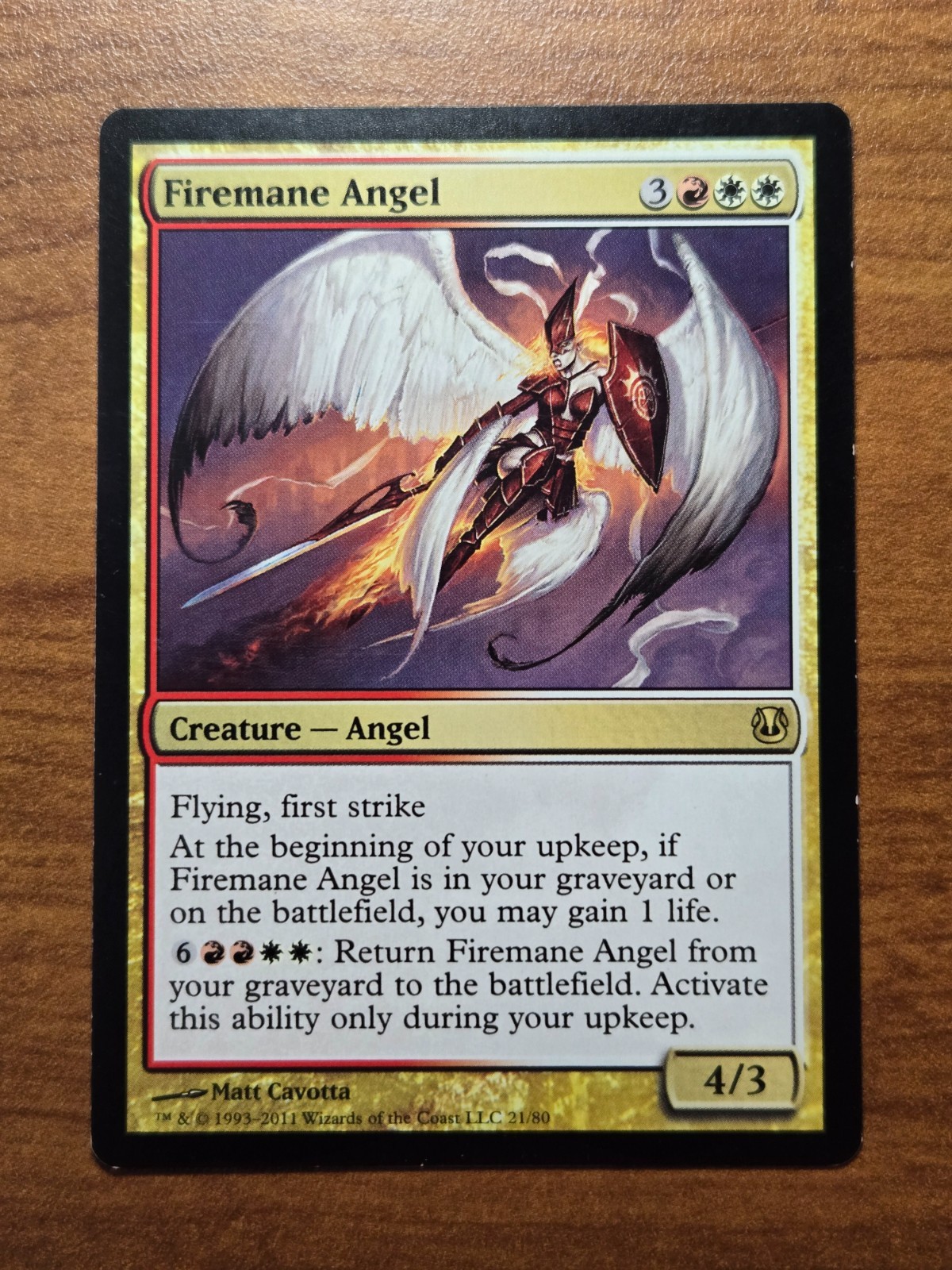 MTG Duel Decks: Ajani vs. Nicol Bolas - Firemane Angel - #DDH-21 - LP
