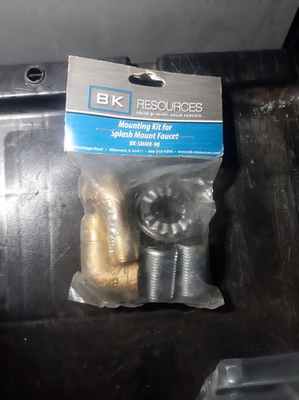 #ad BK Resources Splash Mount Faucet Mounting Kit Item No. BK SMMK 90 $25.00