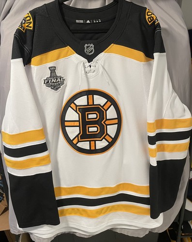 Boston Bruins away SCF 2019 Adidas Climalite Size 56 NHL hockey Jersey 
