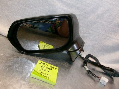 07 08 Acura RDX Left Door Mirror OEM Gray Power Heated with Turn