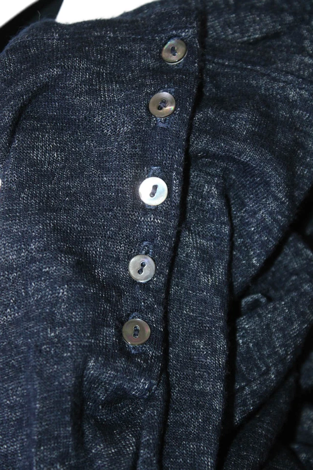 Blusa Velvet Calypso Feminina Texturizada Manga Longa Gola Redonda Básica Azul Tamanho G - Imagem 4 de 4