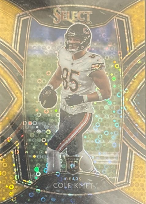 2020 Panini Select #274 Cole Kmet Disco Gold /10