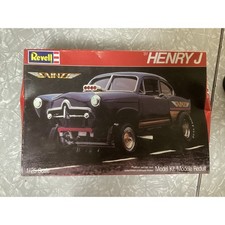 Partial Built Revell 51 Henry J Saintz Gasser Model Kit Vintage 1982 Blue