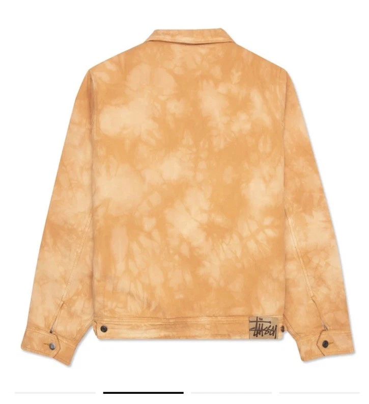 Chaqueta de camionero teñida de piel de oveja Stussy 'marrón' naranja Foto 2 de 4