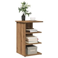 Regal Wohnzimmer Beistelltisch Ablage Artisan-Eiche 35X35X55 Cm Holzwerkstoff