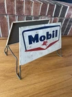 Vtg Mobil Pegasus TIRE RACK METAL ADVERTISING SIGN ORIGINAL Gas Oil Station
