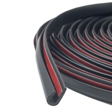 Door Edge Guard U Channel Rubber Edge Trim Self Adhesive Metal 10 Feet Black