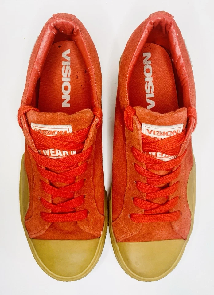 Vision Street Wear обувь-Athletic низкий верх коньков кроссовок красный замши размер 7 женщин - Изображение 2 из 4