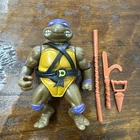 Vintage Teenage Mutant Ninja Turtles Donatello Figure 1988 Playmates W/ Weapons