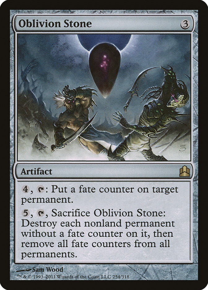 MTG Oblivion Stone  - Commander 2011 #254