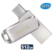 Sandisk Ultra Dual Drive Luxe 512GB USB 3.1 Type A & Type C Flash Drive SDDDC4
