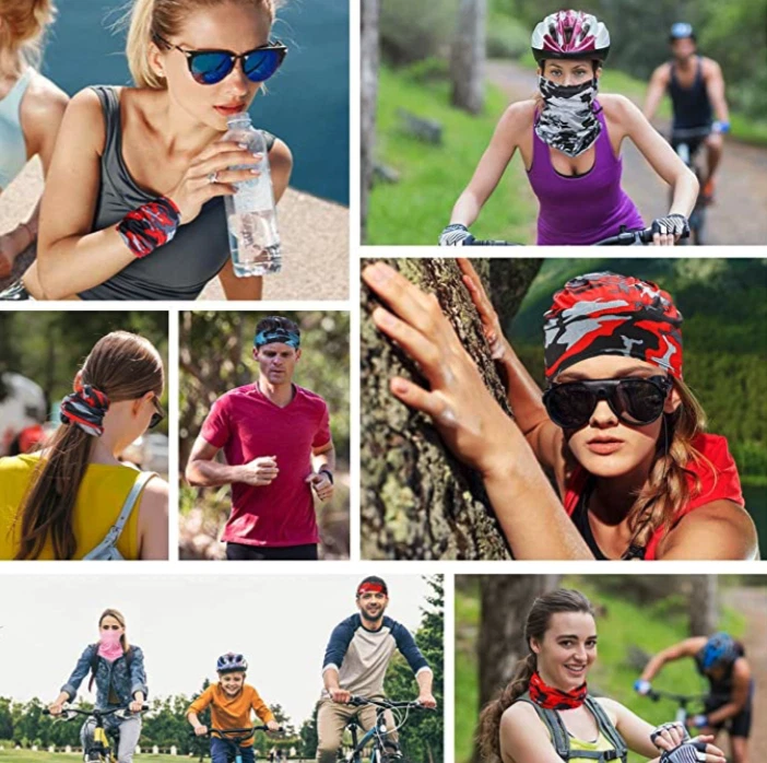 Máscara facial polaina cuello alternativa 18 estilos camuflaje digital (paquete de 10) Foto 4 de 4