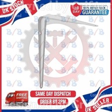 WHITE LONDON SHELF SUPPORTS SHELVE BRACKETS METAL MOUNT - ALL SIZES & QUANTITIES