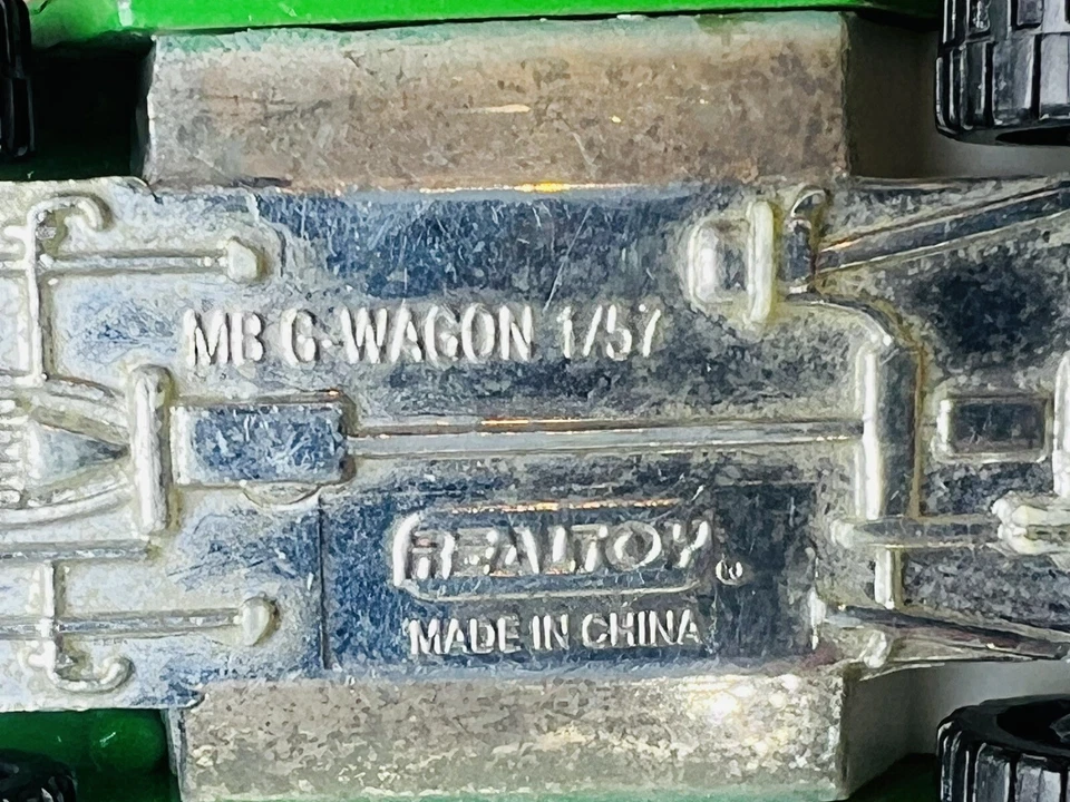 Mercedes MB G-Wagon Realtoy 1/57 Die Cast Car Green Safari SUV Jungle Cruiser Foto 4 de 4