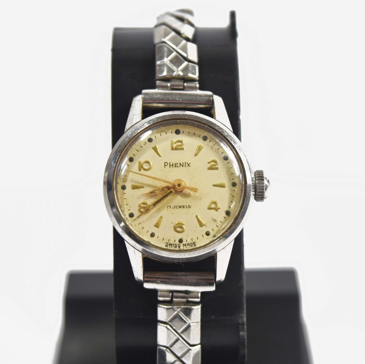 Vintage Swiss 17 Jewels PHENIX Women's Watch Hand Wound - Working