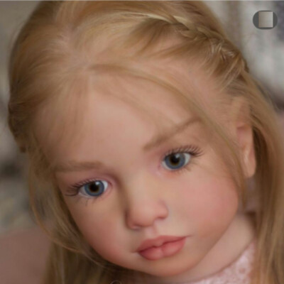 40in Toddler Girl Reborn Doll Painted Kit with Cloth Body Connectors Unassembled