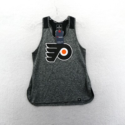 Philadelphia Flyers Tank Top Womens Medium Gray NHL Hockey