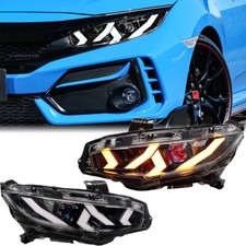 Per Honda Civic 2016-21 Berlina Hatch 10a Generazione Fari LED Hi/Lo Beam DRL Light