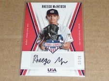 2019 Panini USA STARS STRIPES RHEEGO MCINTOSH AUTOGRAPH/AUTO /25 B2358