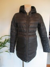 Seraphine Maternity Black Quilted Down Fill Parka Coat Jacket Size 8