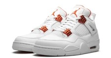 NIKE AIR JORDAN 4 RETRO METALLIC ORANGE US 13  MENS BRAND NEW
