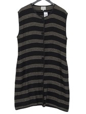 The Masai Women's Coat M Black Cotton With Viscose Overcoat