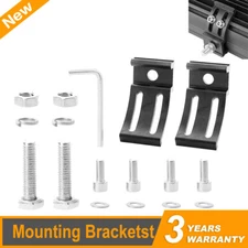 2X Universal Mounting Brackets Adjustable Base Brackets for LED Pods Light Bar