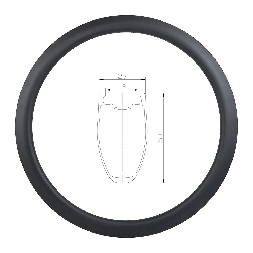 Cerchio in carbonio 700c per bici da strada