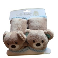 Kelly Baby 2 Pack Baby Seat Belt Covers Brown BEAR Blue Ears NEW