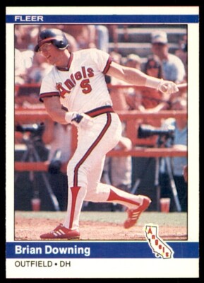 1984 Fleer - Brian Downing #515 California Angels Baseball Card