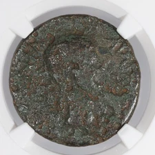 Antonia AE Dupondius Roman Empire Bronze Coin d. 37 AD NGC Genuine