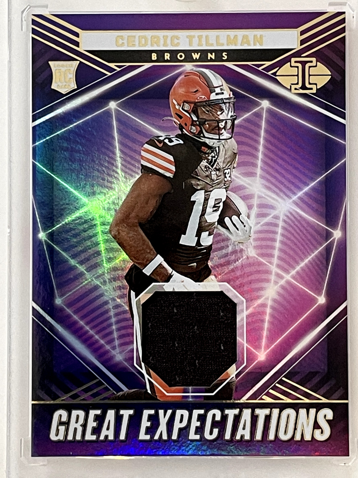 Cedric Tillman Panini Illusions Great Expectations Relics #GECTI Base