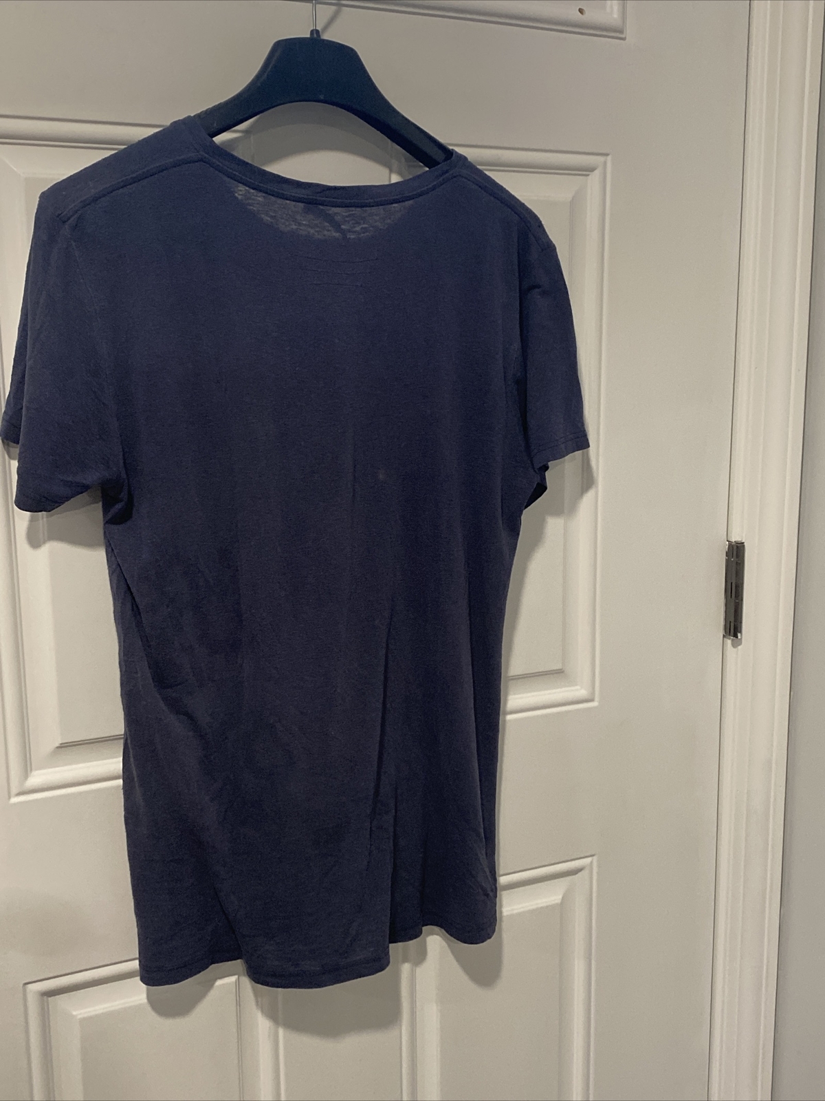 authentic Balmain men’s solid navy round short sl… - image 7