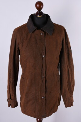 Ladies Scippis Waxed Raincoat Jacket Size M