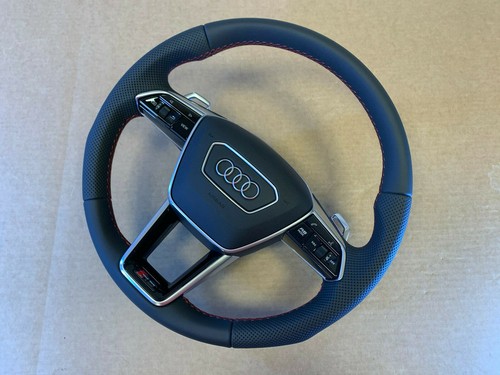 Audi A6 A7 A8 Q8 4K 4N 4M GENUINE RS-line Steering Wheel with Paddles Heating - Picture 9 of 11