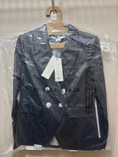 MSRP US$1398 NWT Veronica Beard Miller Leather Dickey Jacket - 77% Off!