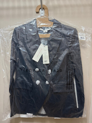 MSRP US$1398 NWT Veronica Beard Miller Leather Dickey Jacket - 77% Off!