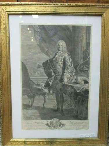 Stich Louis Michel van loo le Fils 1736 Barock Original Gemälde Bild Phelypeaux