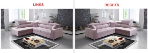 Ecksofa mit Schlaffunktion Simi III Maxi L-Form Sofa mit Bettkasten Samtoptik 26 - Bild 9 von 33
